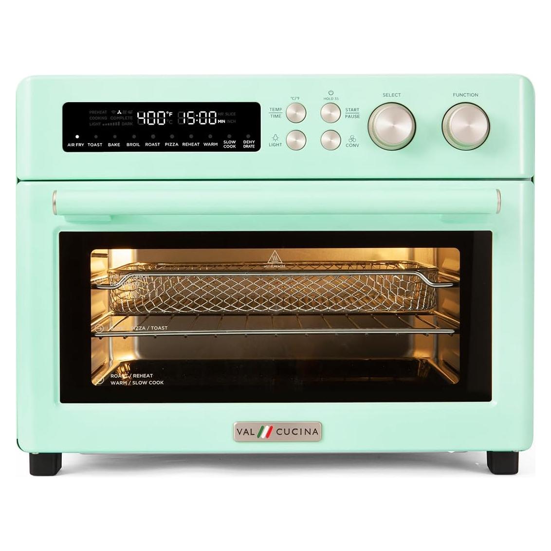 Horno Tostador VAL CUCINA TA25-GM1 10 en 1 Verde 10.43 kg