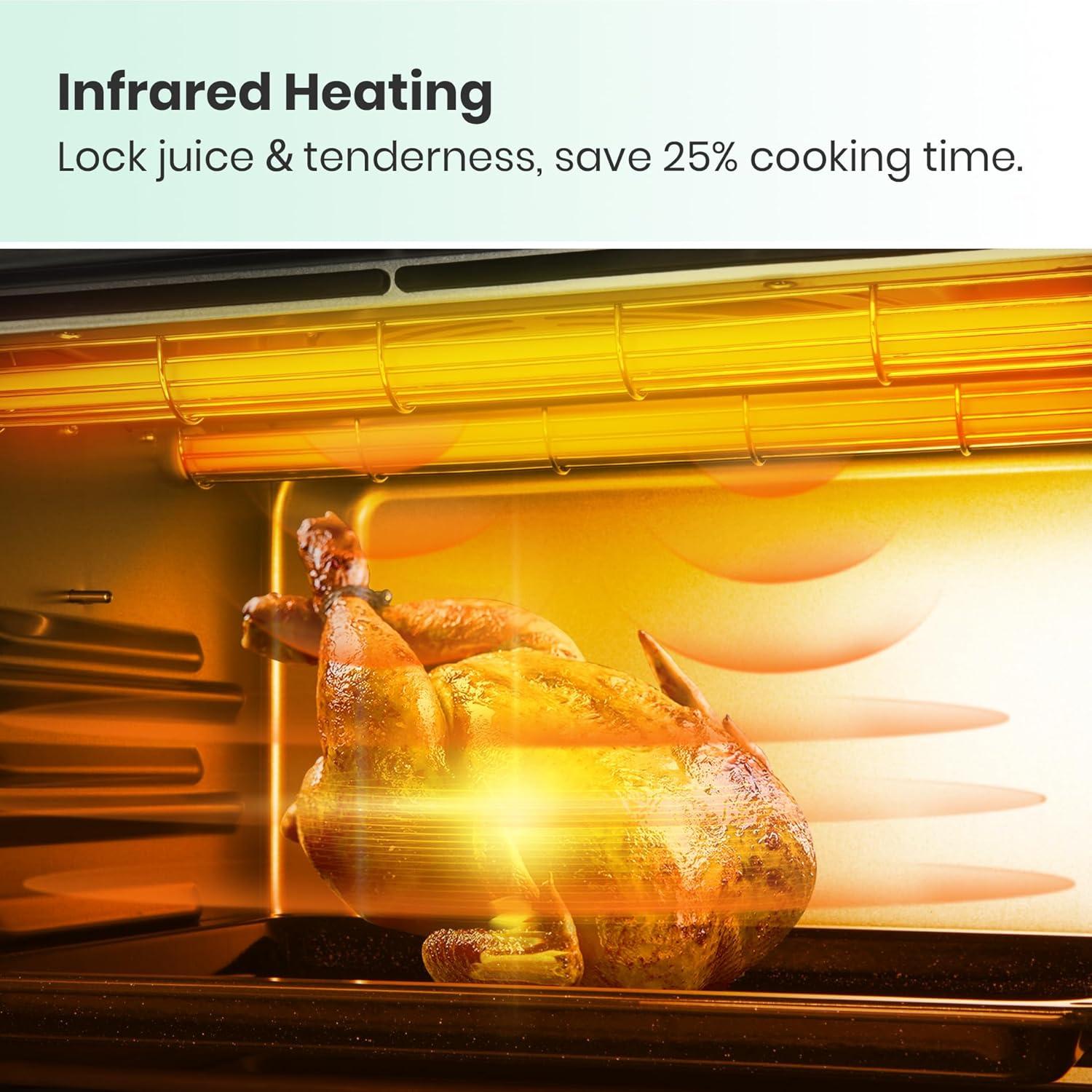 Horno Tostador VAL CUCINA TA25-GM1 10 en 1 Verde 10.43 kg