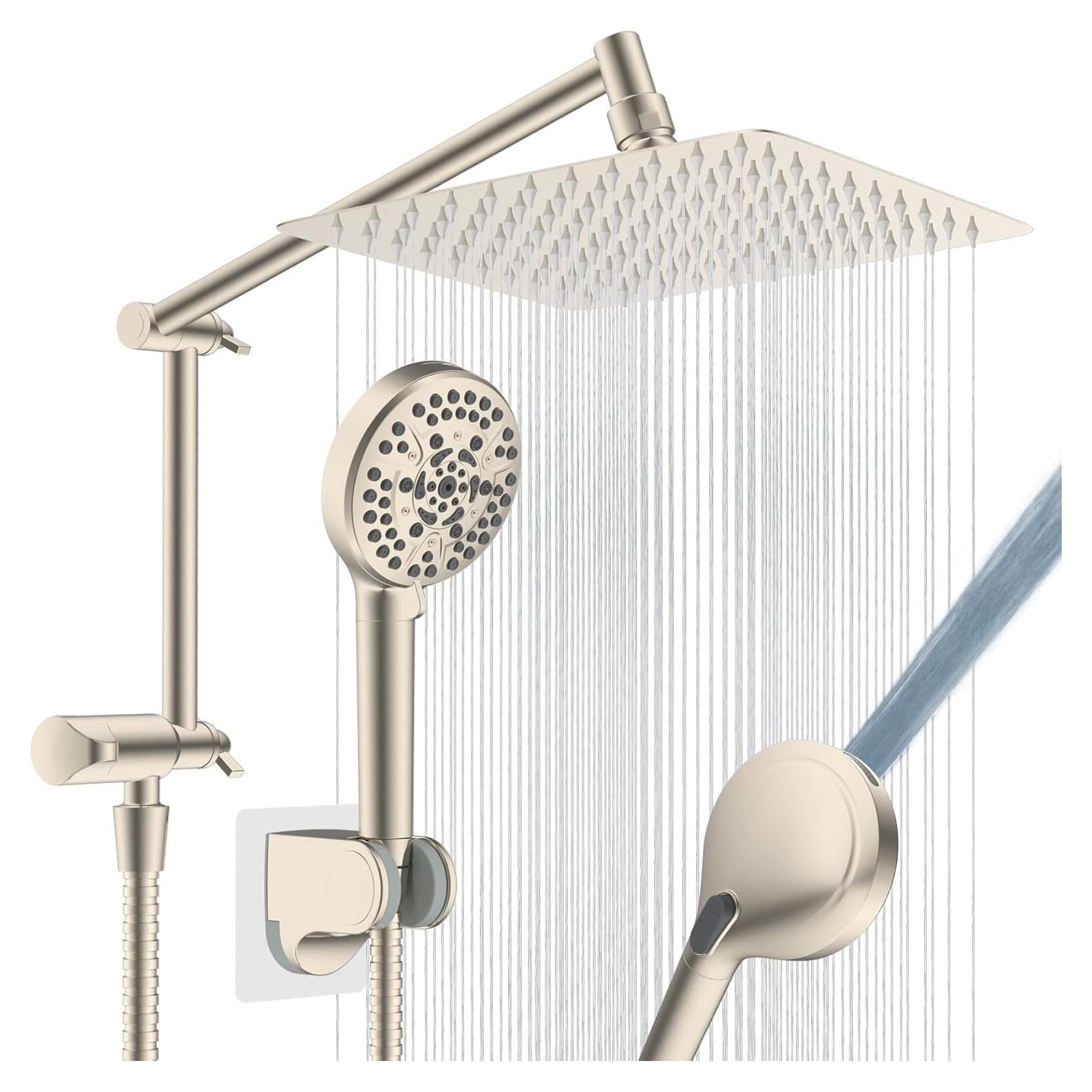 Cabezal de Ducha de Lluvia iFealClear 10" Metal Alta Presión