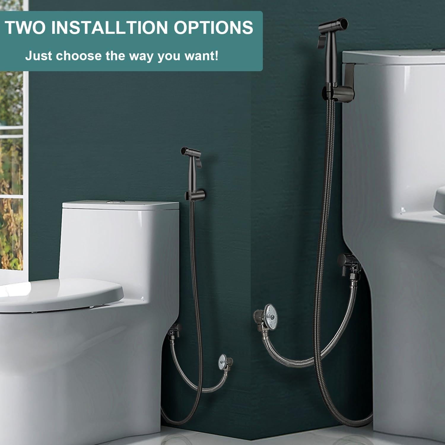 Rociador de Bidet de Mano Pugrwei Acero Inoxidable 119cm