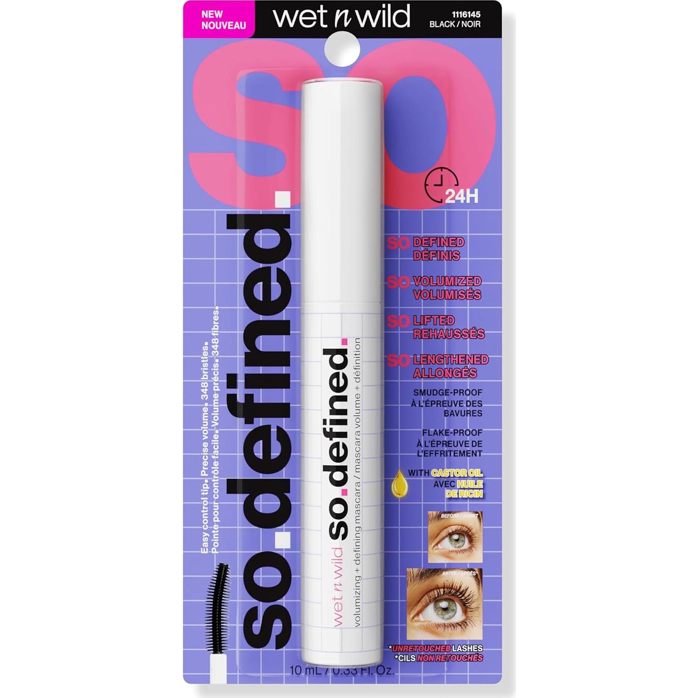 Máscara Voluminizadora Wet n Wild So Defined 36.2 ml Negra