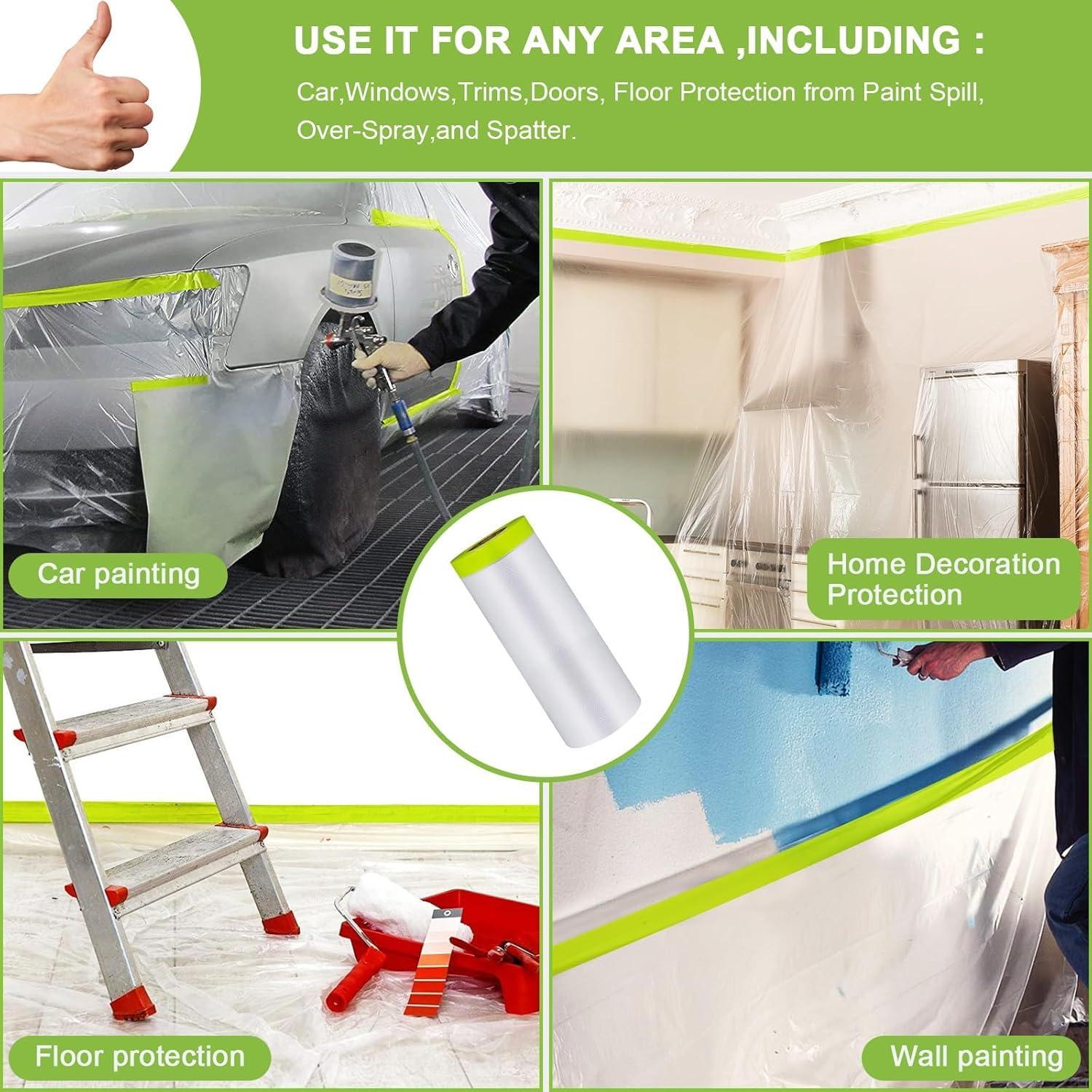 Película de Enmascarar Pre-Adhesiva Yudahgan 1.68m x 19.81m