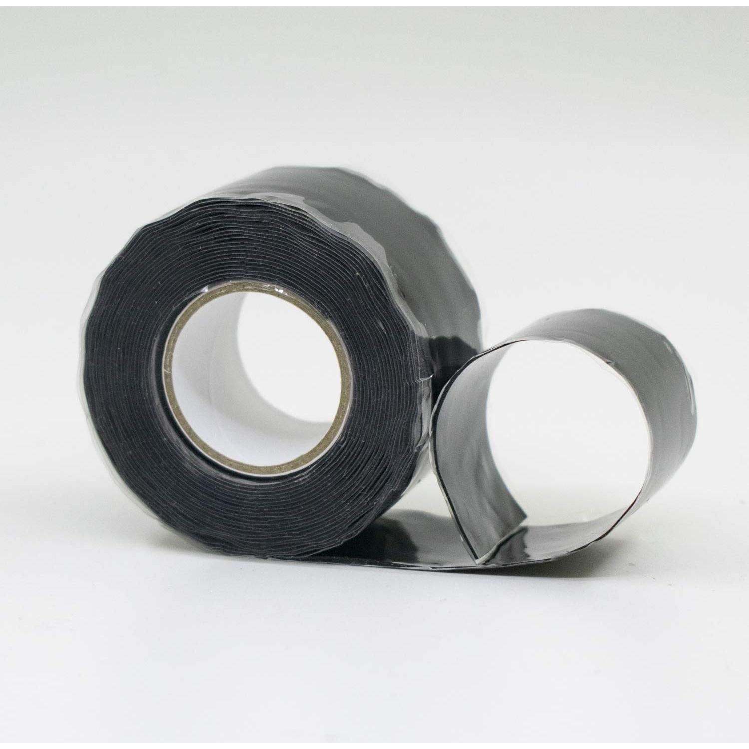 Cinta de Silicona Autoadhesiva Negra 2.54cm x 3.05m 0.5mm