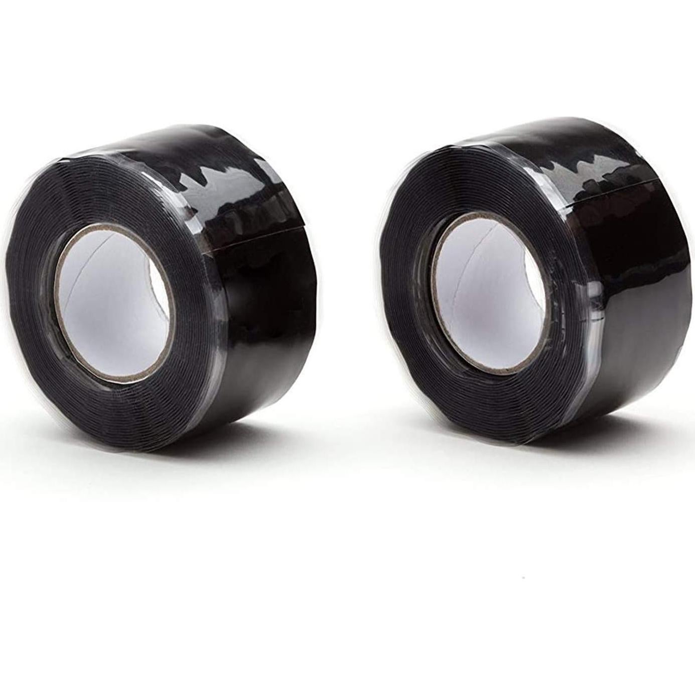 Cinta de Silicona Autoadhesiva Negra 2.54cm x 3.05m 0.5mm