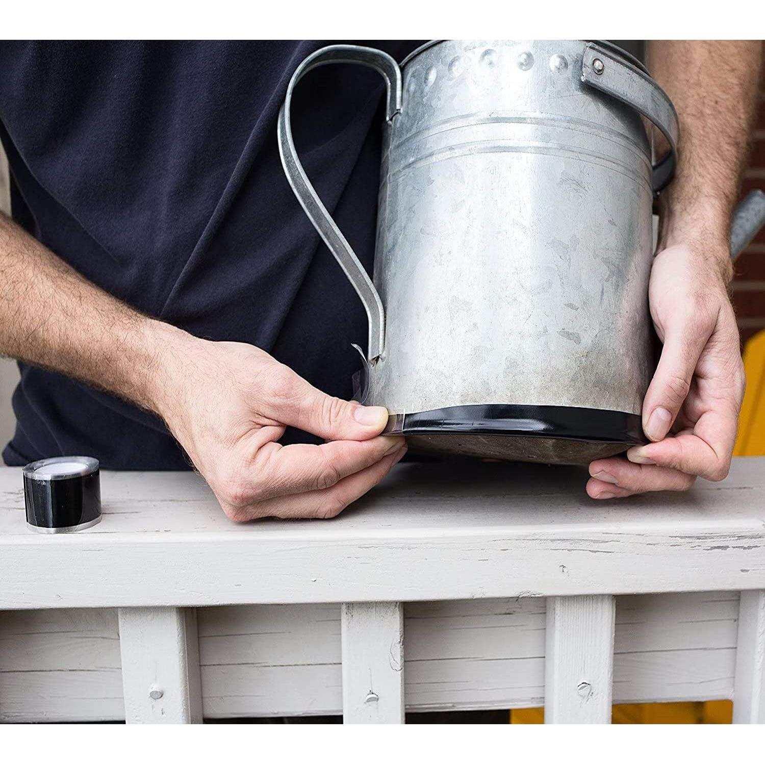 Cinta de Silicona Autoadhesiva Negra 2.54cm x 3.05m 0.5mm