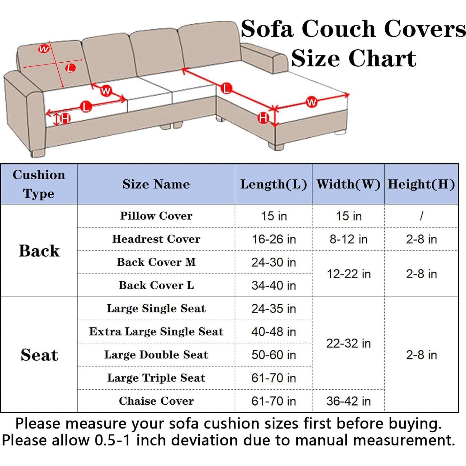 Funda de Sofá Universal VFUX Azul Grande para Tres Asientos