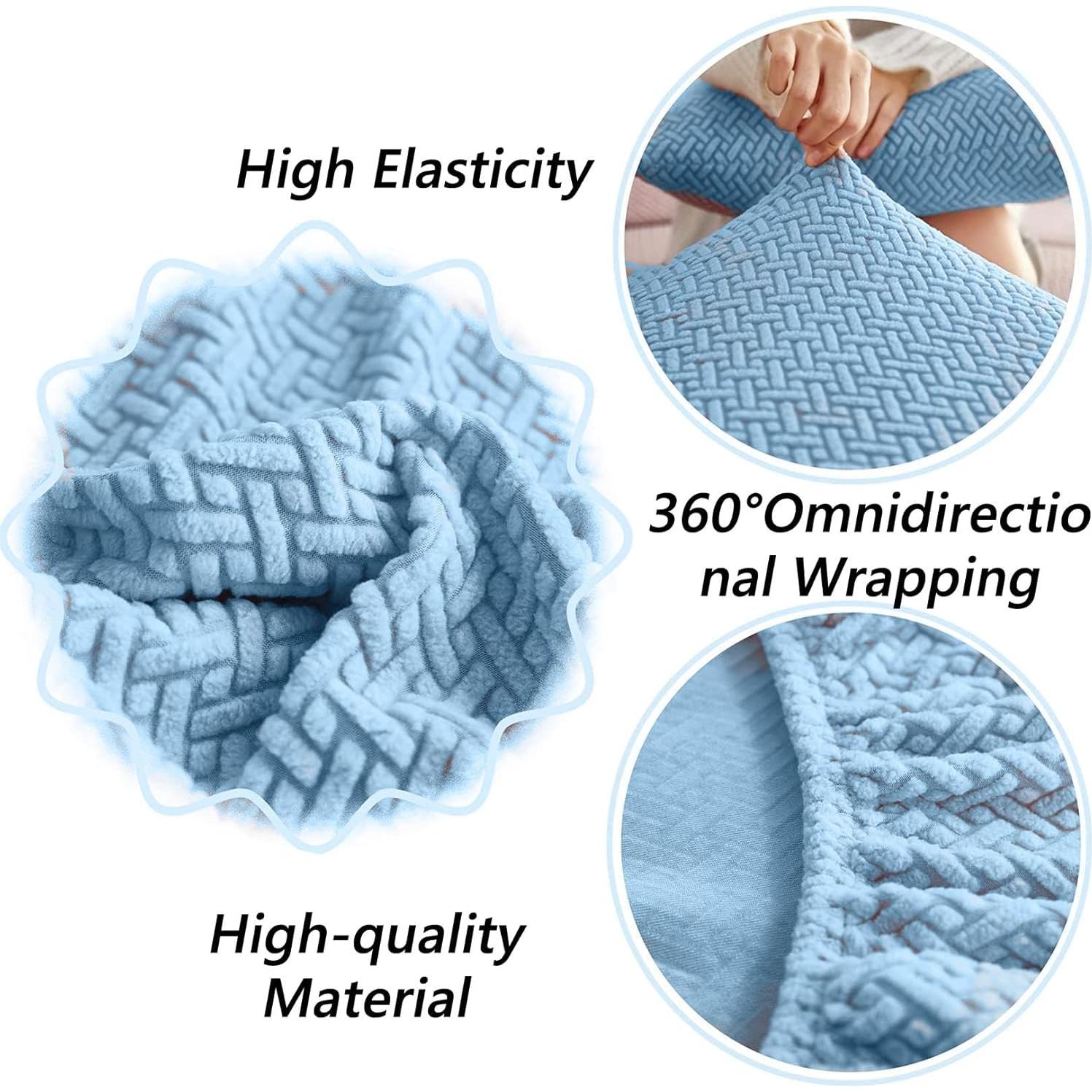 Funda de Sofá Universal VFUX Azul Grande para Tres Asientos