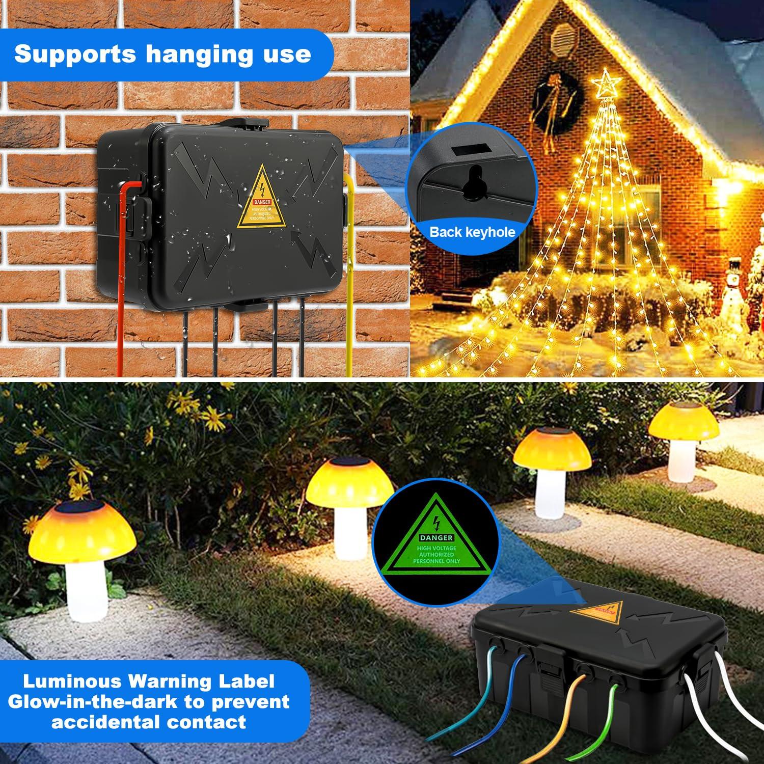 Caja Eléctrica Exterior Hrensaw IP54 Grande 33x22x12.7 cm