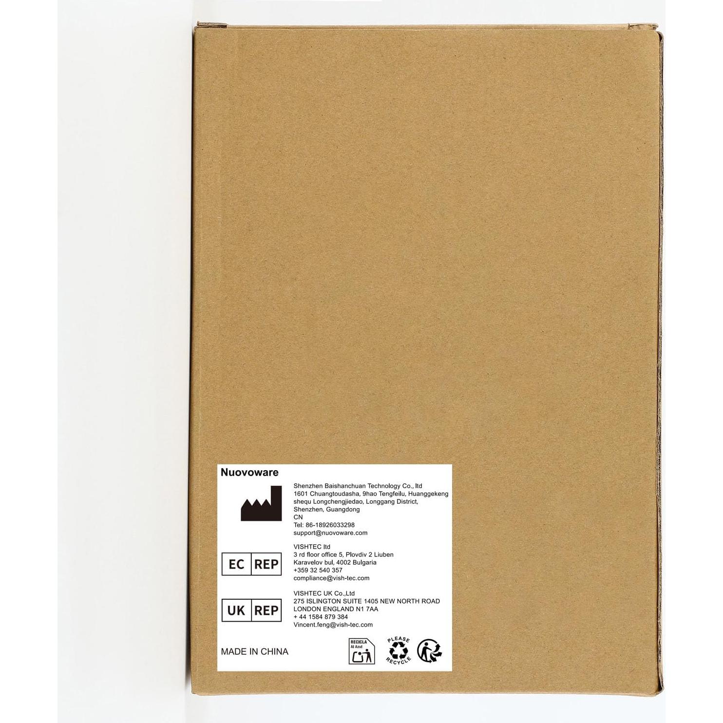 Juego de 4 fundas para manijas de refrigerador Nuovoware gris