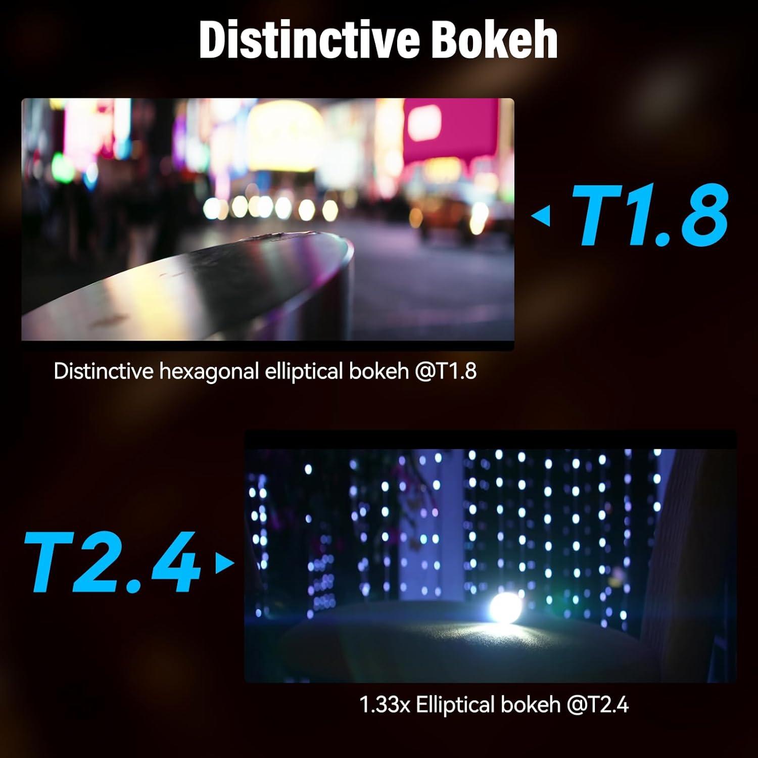 Lente Anamórfico SIRUI 40mm T1.8 Autofocus M4/3 Destello Azul