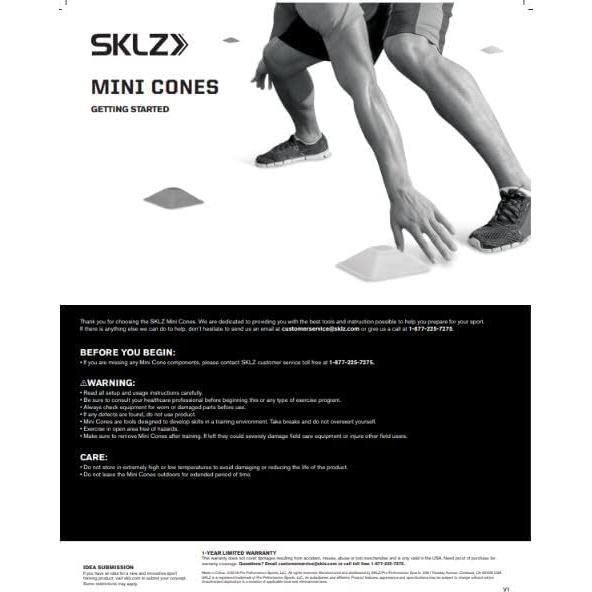 Conos Mini SKLZ para Entrenamiento de Agilidad - Set 20 Pzas