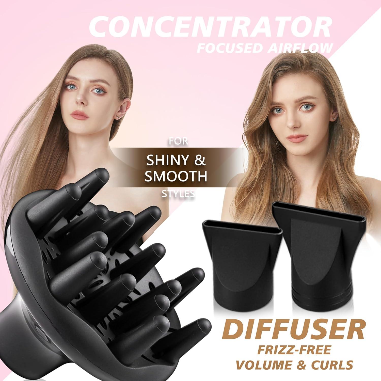 Secador de Pelo Profesional VAGARY 2200W Iónico con Difusor