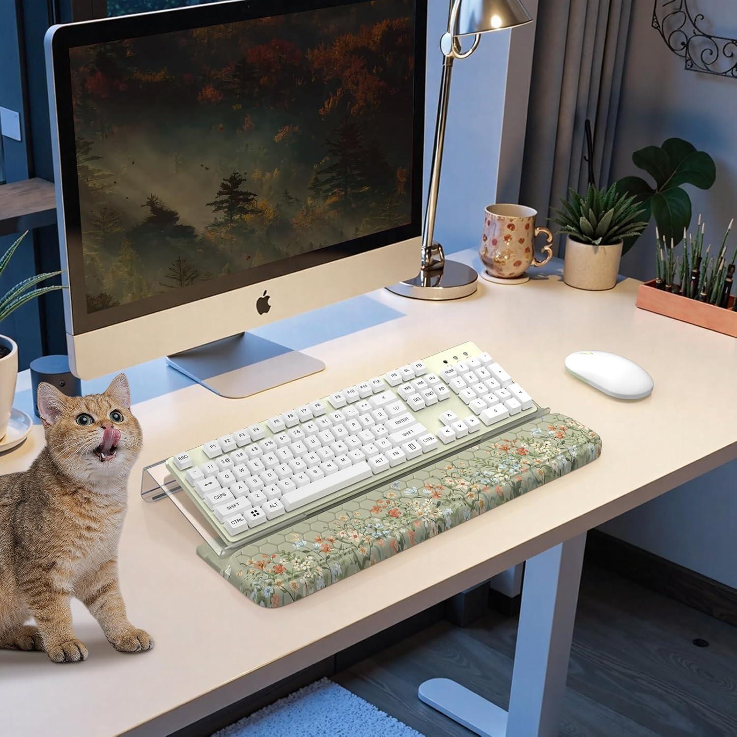 Almohadilla Ergonómica HAOCOO para Muñeca y Soporte de Teclado