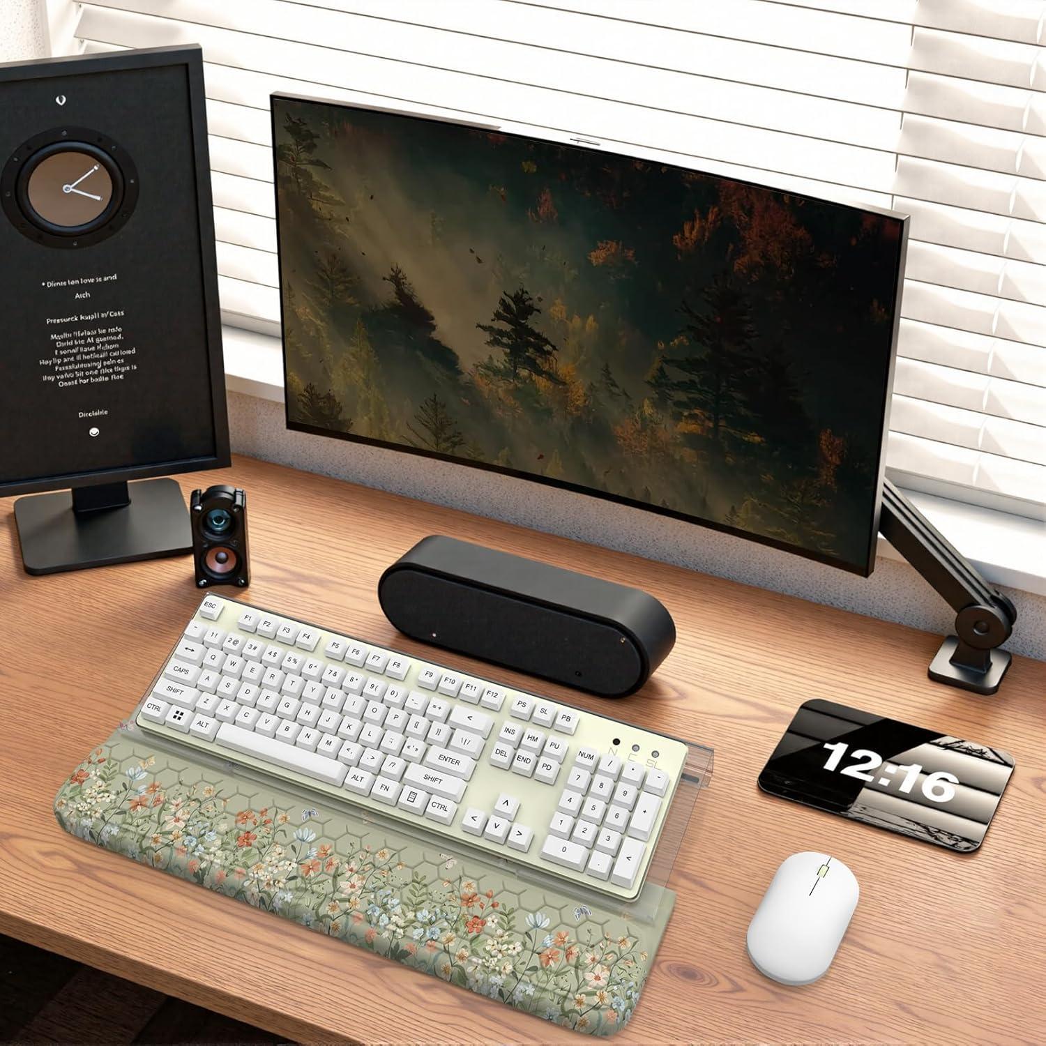 Almohadilla Ergonómica HAOCOO para Muñeca y Soporte de Teclado