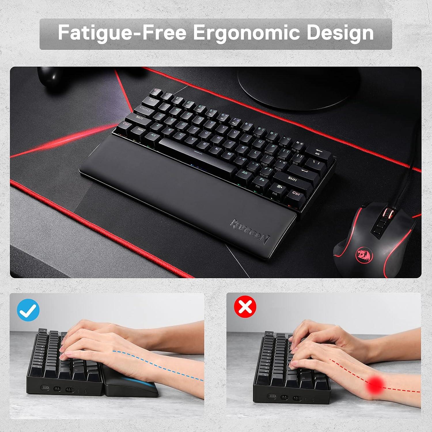 Almohadilla Ergonómica Redragon P035 Meteor S para Teclado 60%