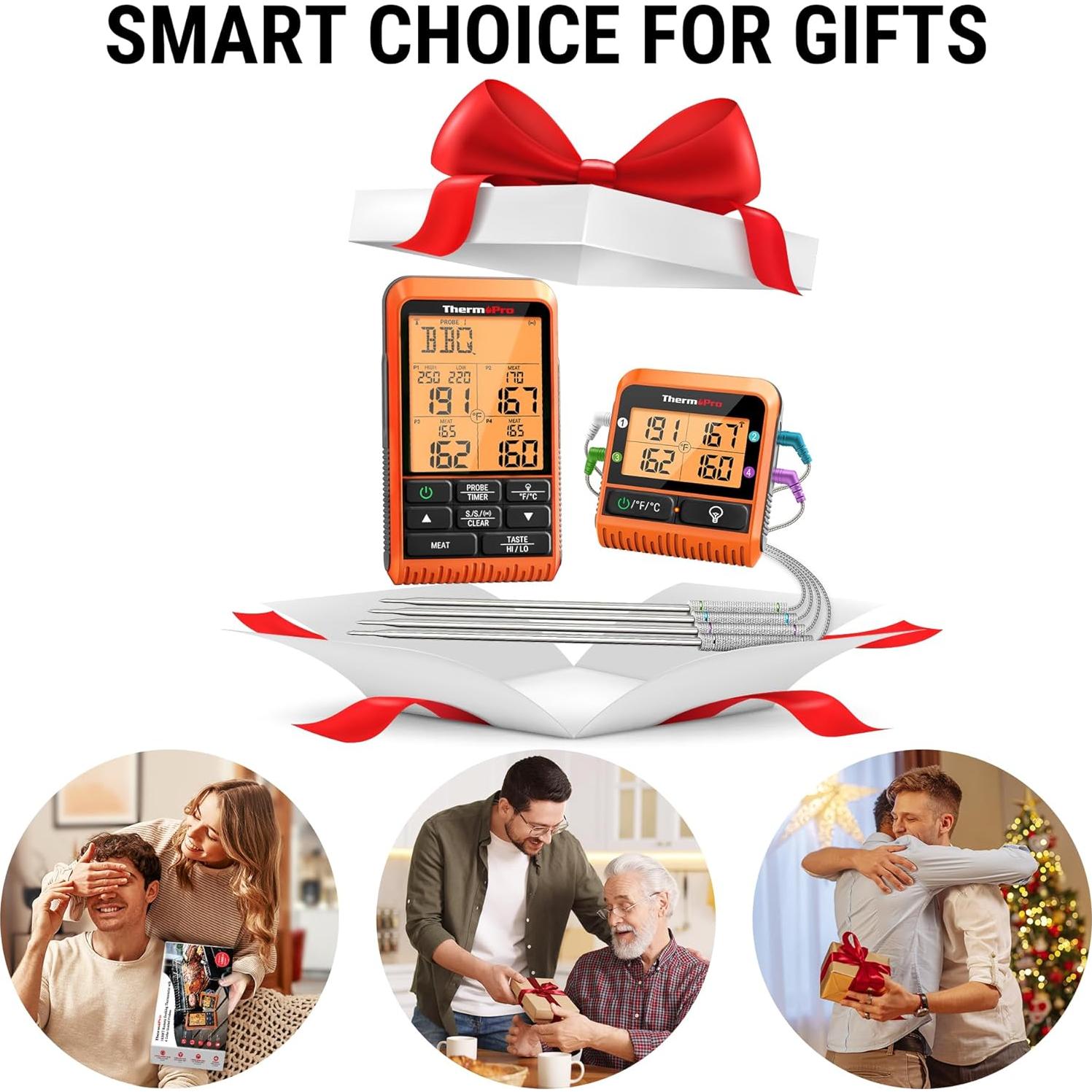 Termómetro de Carne Inalámbrico ThermoPro TP829 4 Probes