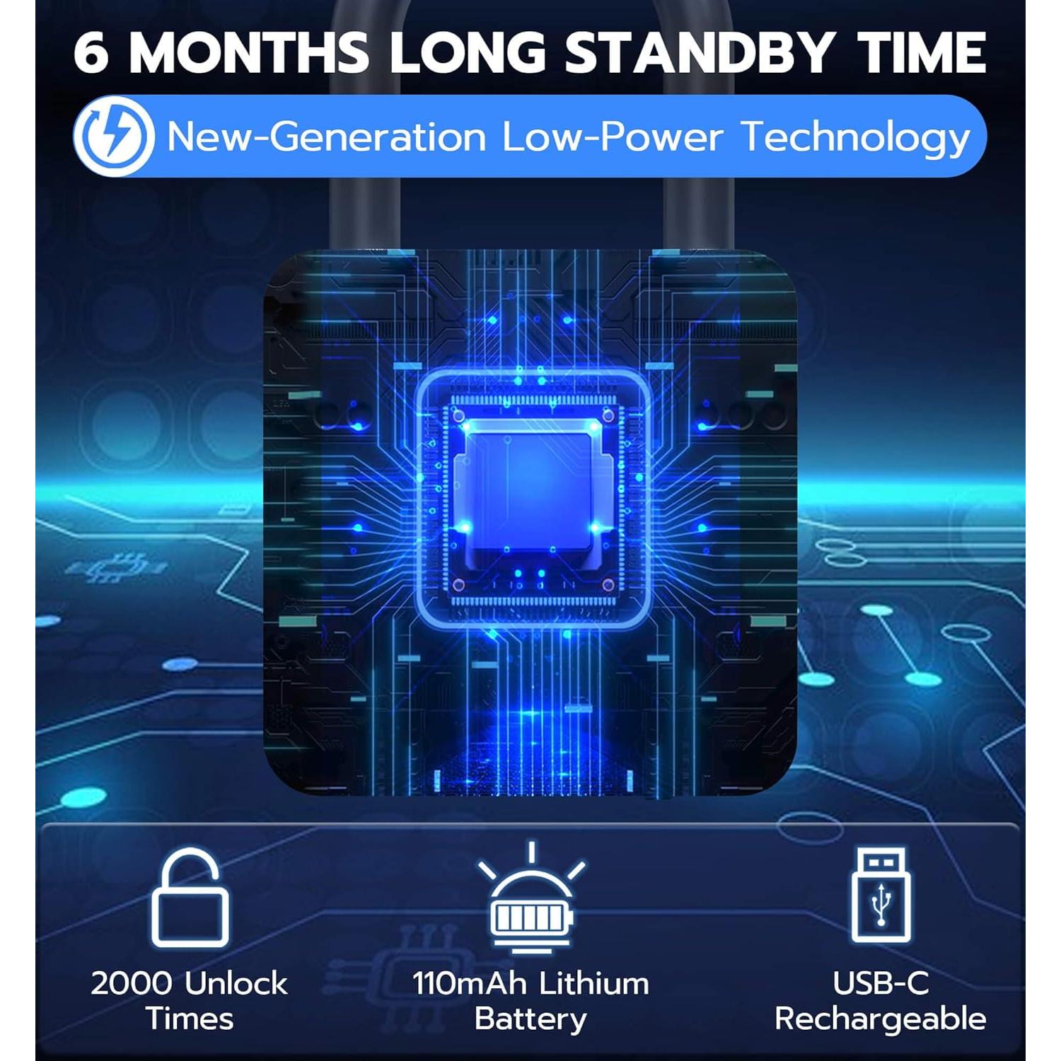 Cerradura Biométrica eLinkSmart HJ-P6BF con Huella Dactilar