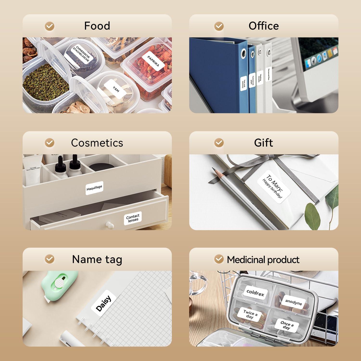 Etiquetas Adhesivas NIIMBOT D11 Papel Térmico 14x60mm 3 Rollos