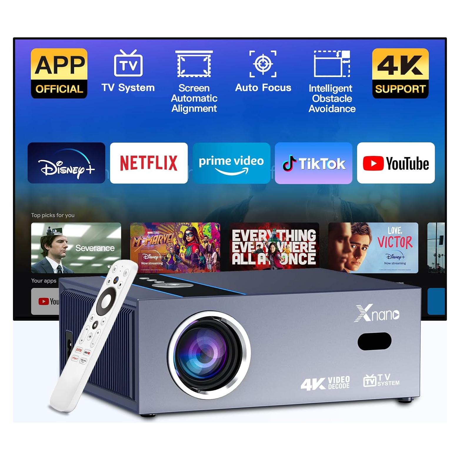 Proyector Inteligente XNANO X6ATV Full HD 1080P WiFi 6 Bluetooth