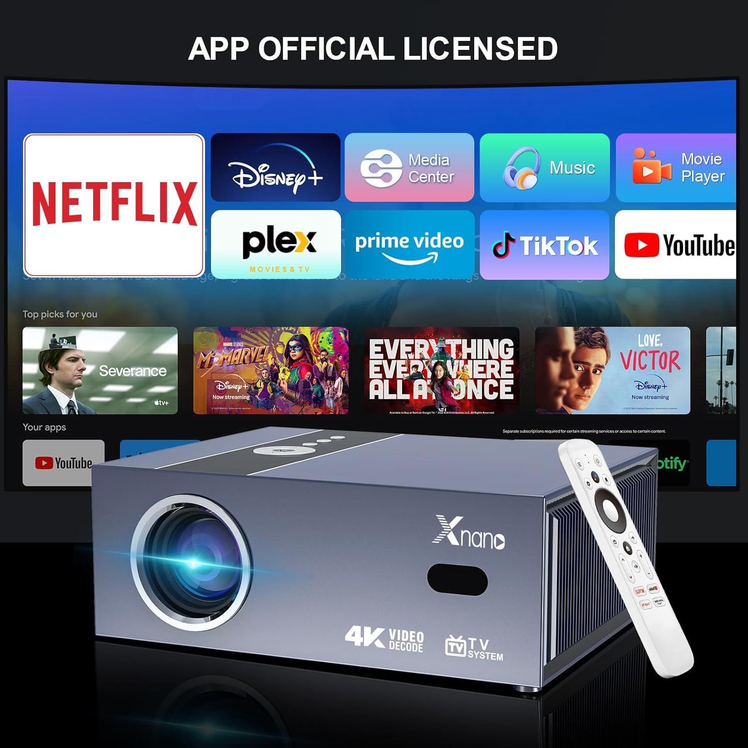 Proyector Inteligente XNANO X6ATV Full HD 1080P WiFi 6 Bluetooth