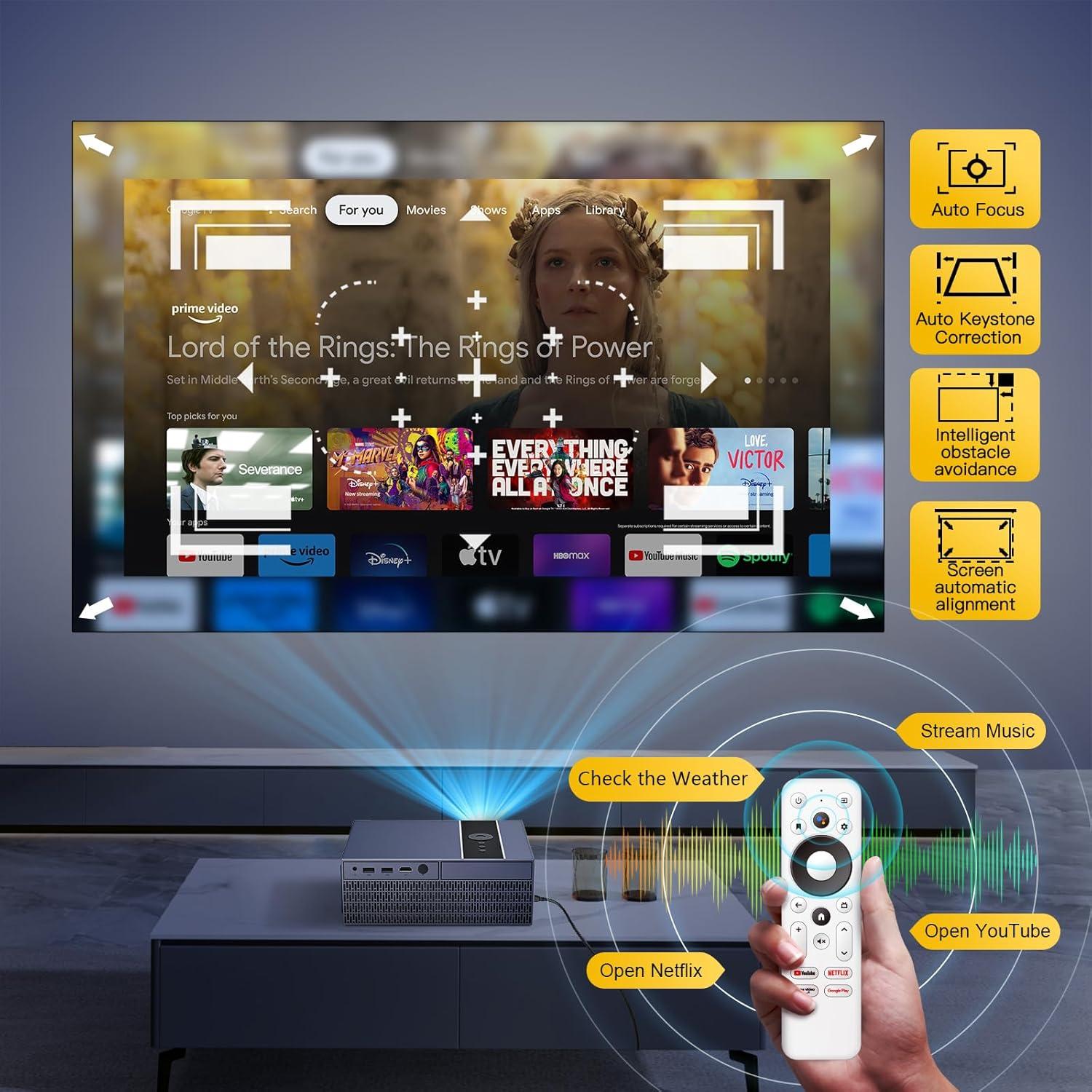 Proyector Inteligente XNANO X6ATV Full HD 1080P WiFi 6 Bluetooth