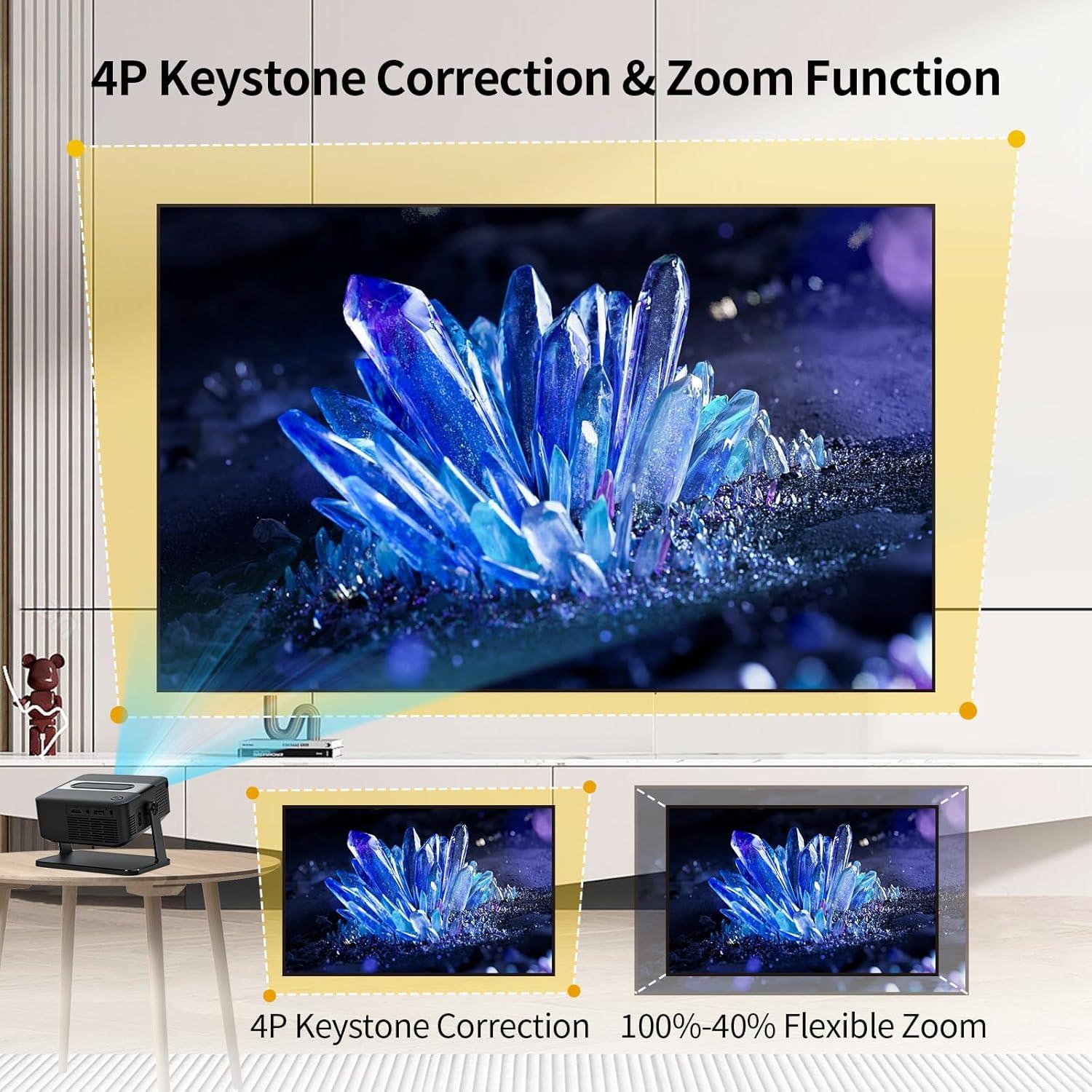 Mini Proyector XNANO HY3000 4K WiFi 6 Bluetooth 5.0 Portátil