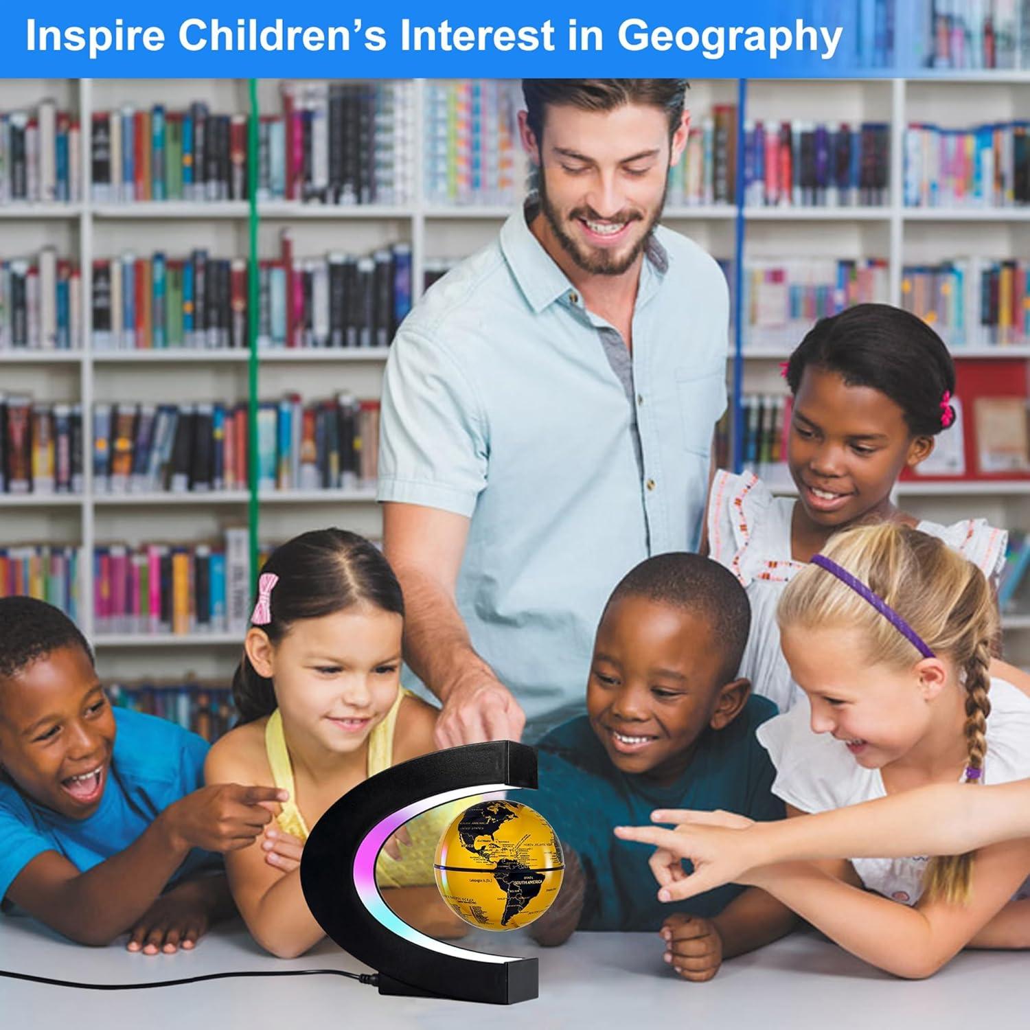 Globo Flotante Magnético Flagest Dorado 8.38 cm con LED