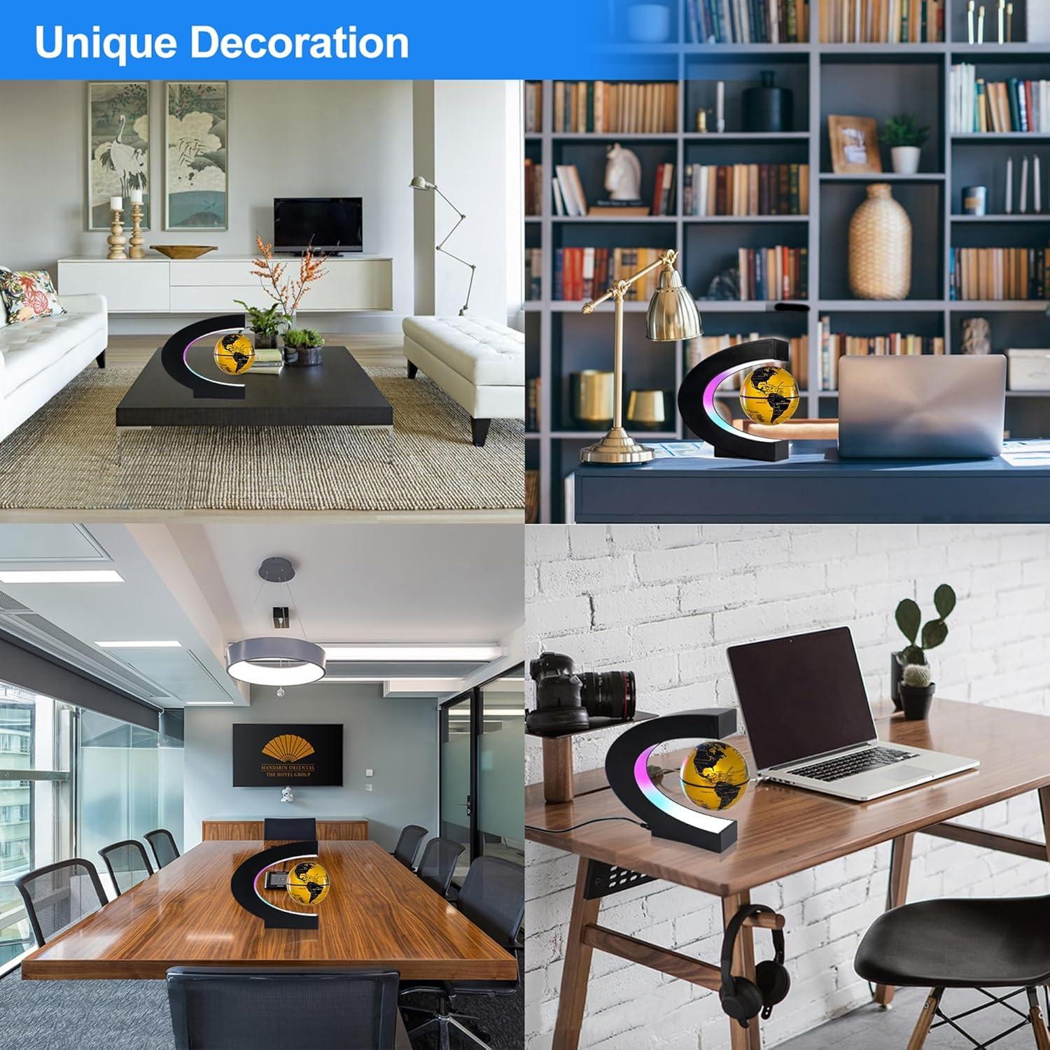 Globo Flotante Magnético Flagest Dorado 8.38 cm con LED