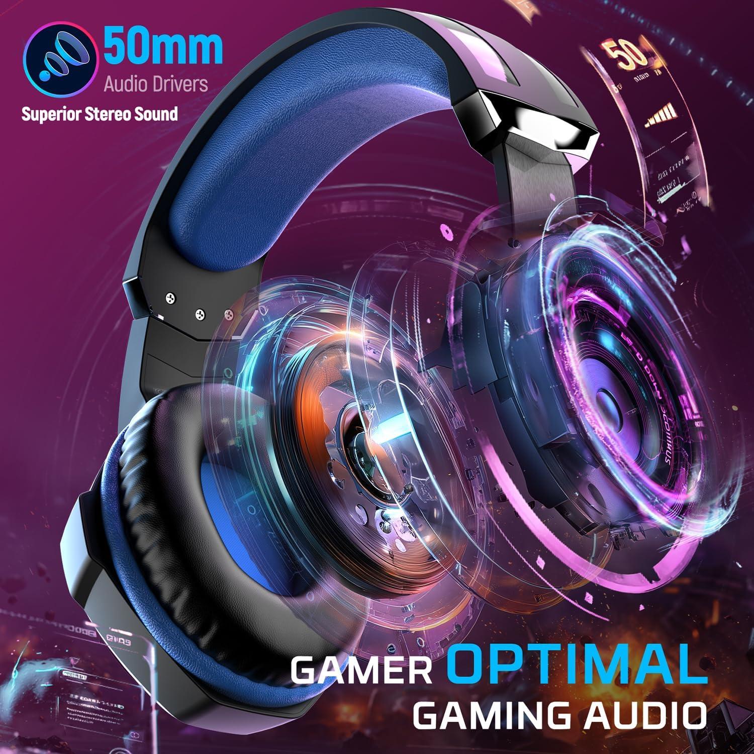 Auriculares Gaming Ozeino ZW1 con Sonido Surround 7.1 y RGB