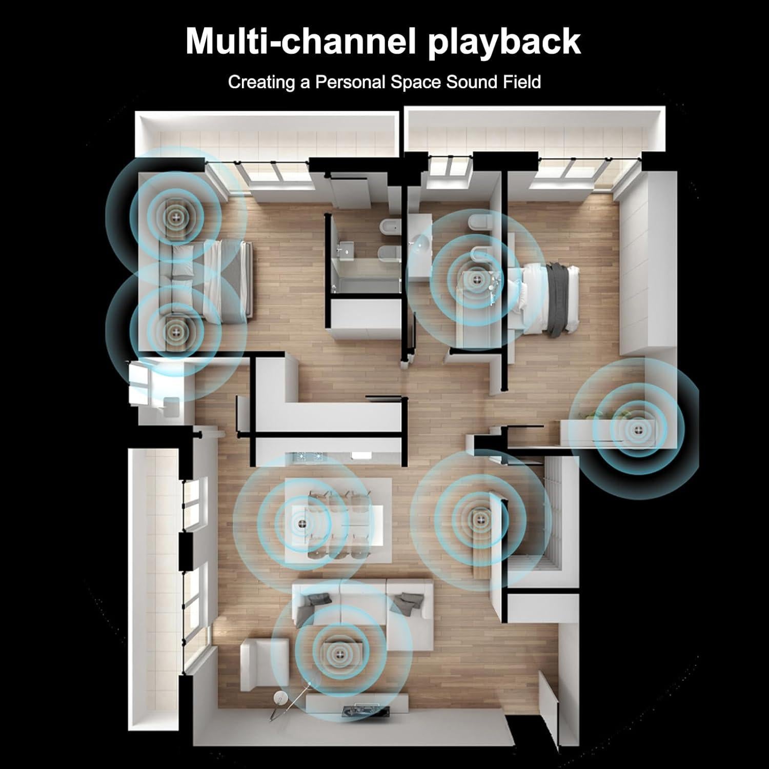 Altavoz de Conducción Ósea Docooler 2024 Portátil IP54