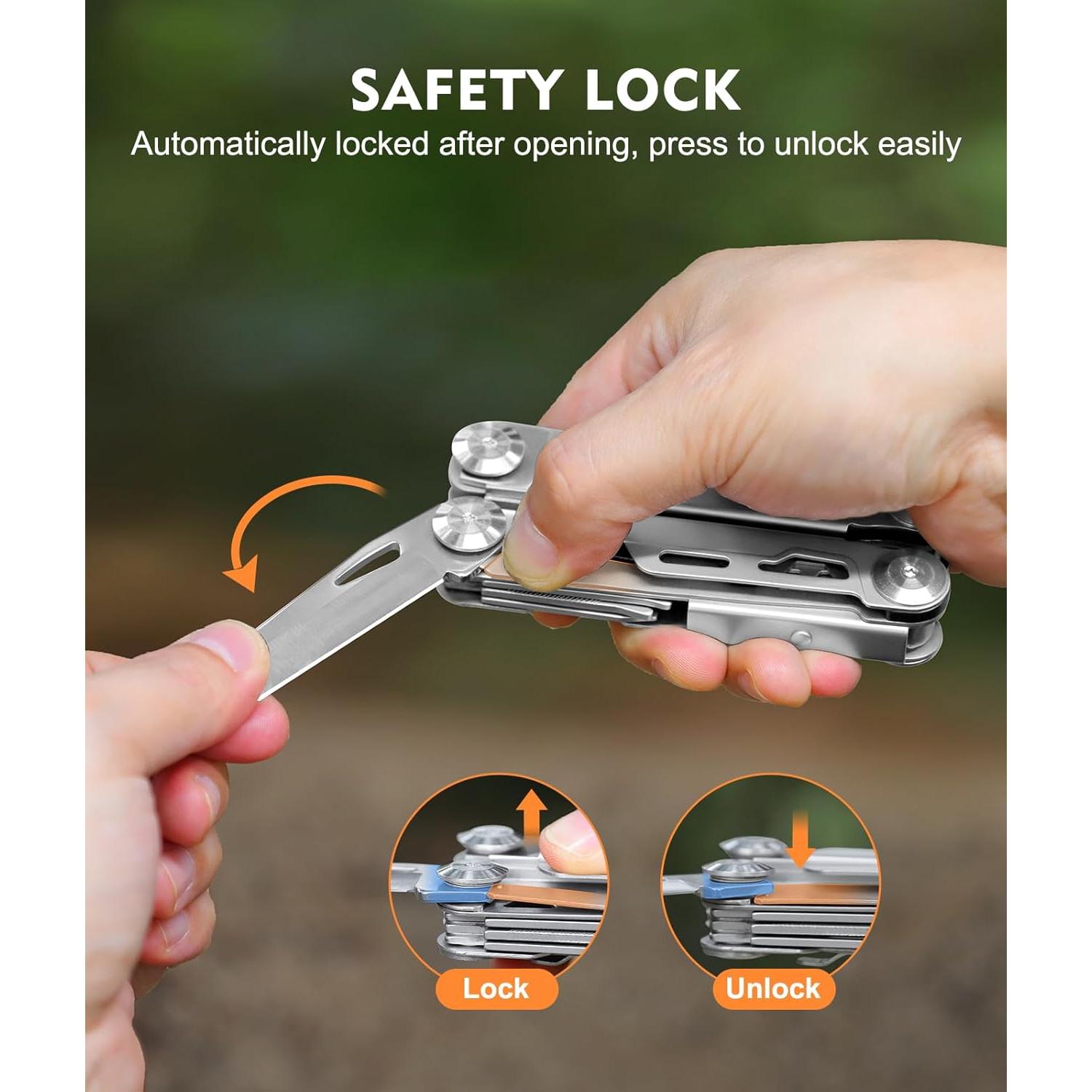 Multiherramienta 14-en-1 SUYIWEE Acero Inoxidable Plegable 10.5cm