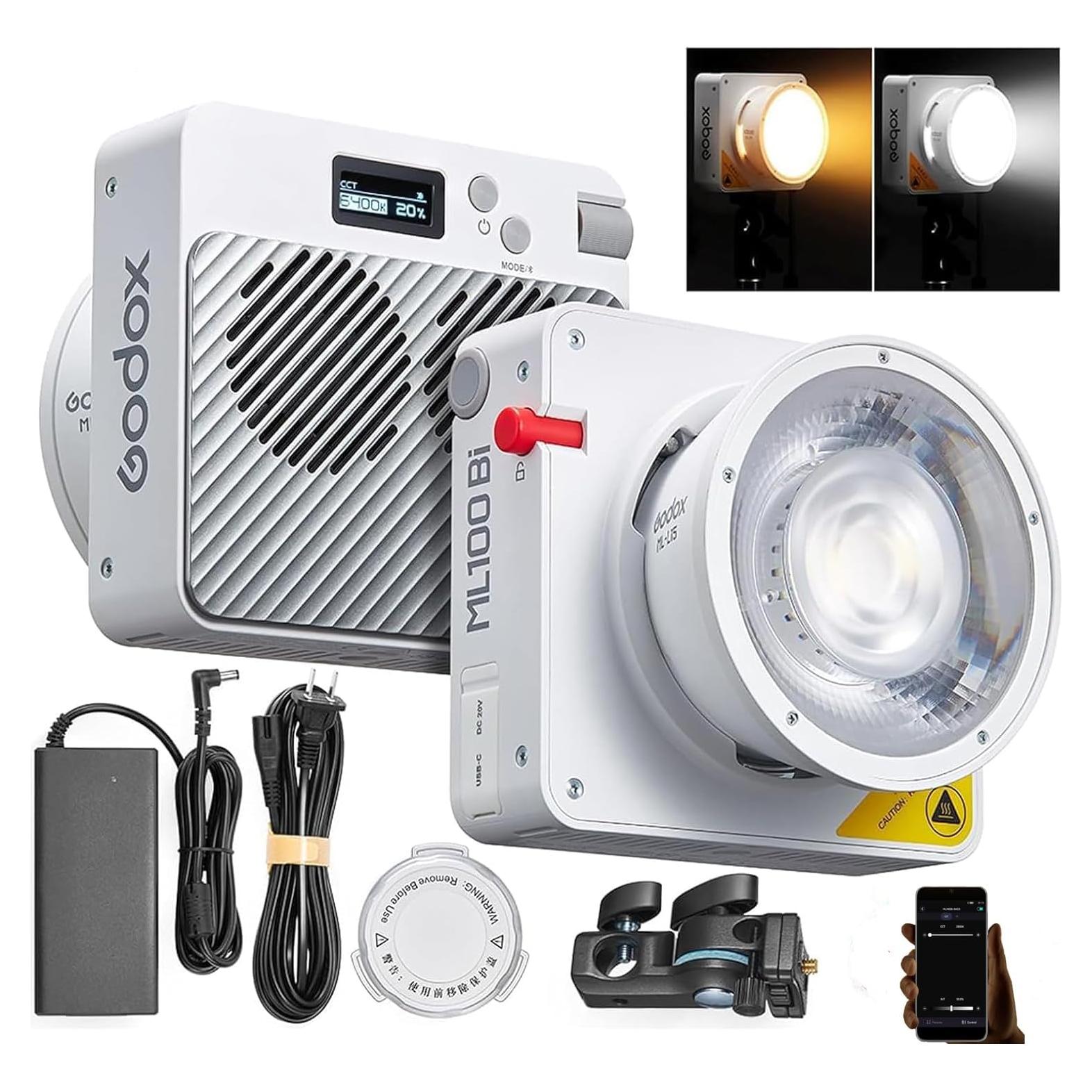 Godox ML100Bi Luz LED 120W Bi-Color 2800K-6500K para Video