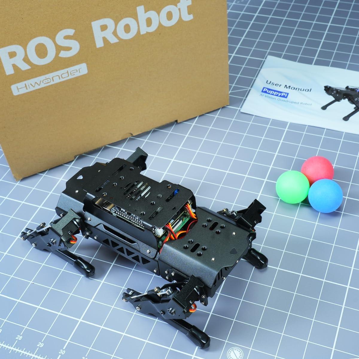 Robot Cuadrúpedo HIWONDER PuppyPi Avanzado con AI y ROS