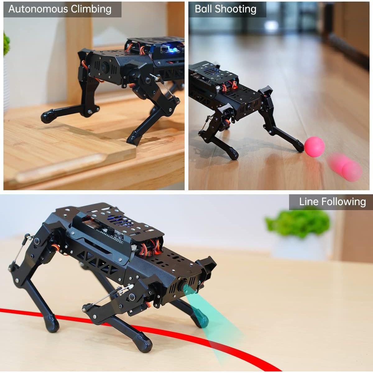 Robot Cuadrúpedo HIWONDER PuppyPi Avanzado con AI y ROS