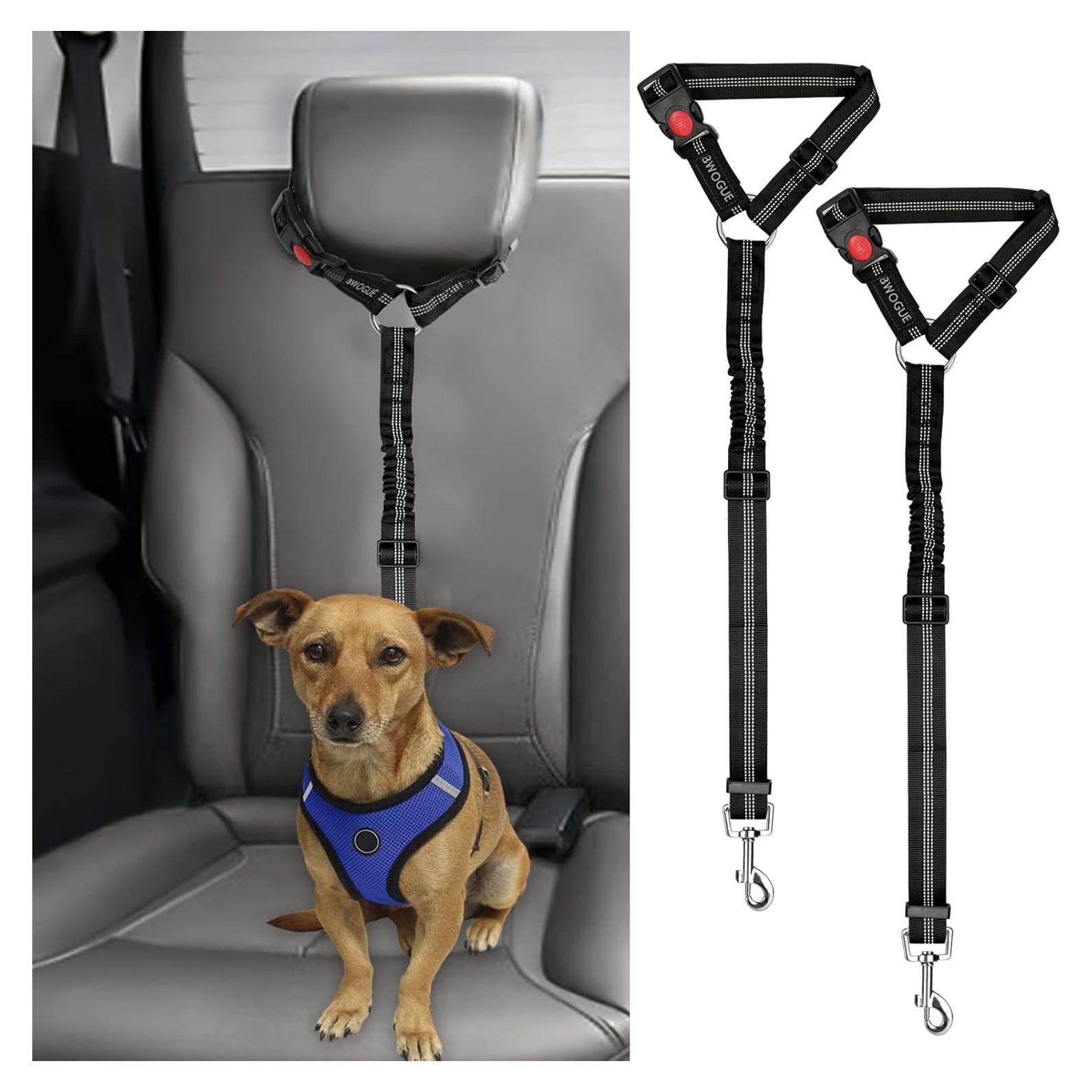 Correa de Seguridad para Perros y Gatos BWOGUE Ajustable 48-80 cm