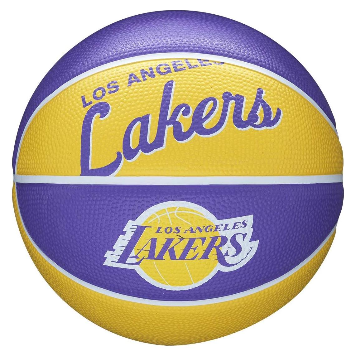 Balón Mini Baloncesto Wilson NBA Retro Lakers 55.88 cm