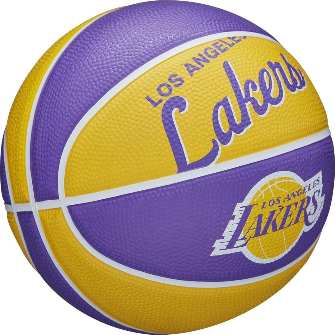 Balón Mini Baloncesto Wilson NBA Retro Lakers 55.88 cm