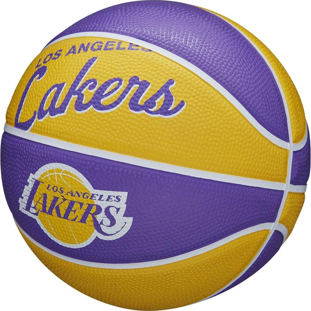Balón Mini Baloncesto Wilson NBA Retro Lakers 55.88 cm