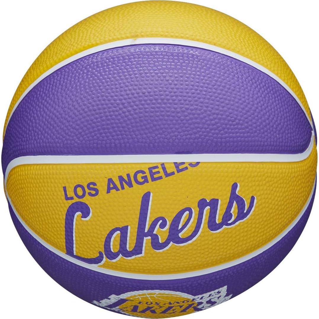 Balón Mini Baloncesto Wilson NBA Retro Lakers 55.88 cm