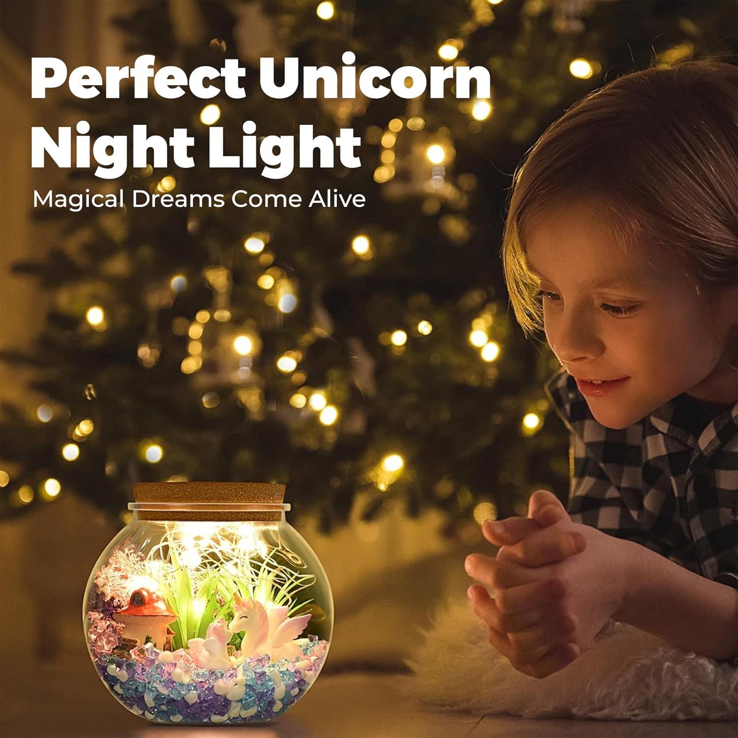 Kit Terrario de Unicornio Iluminado - Manualidades DIY