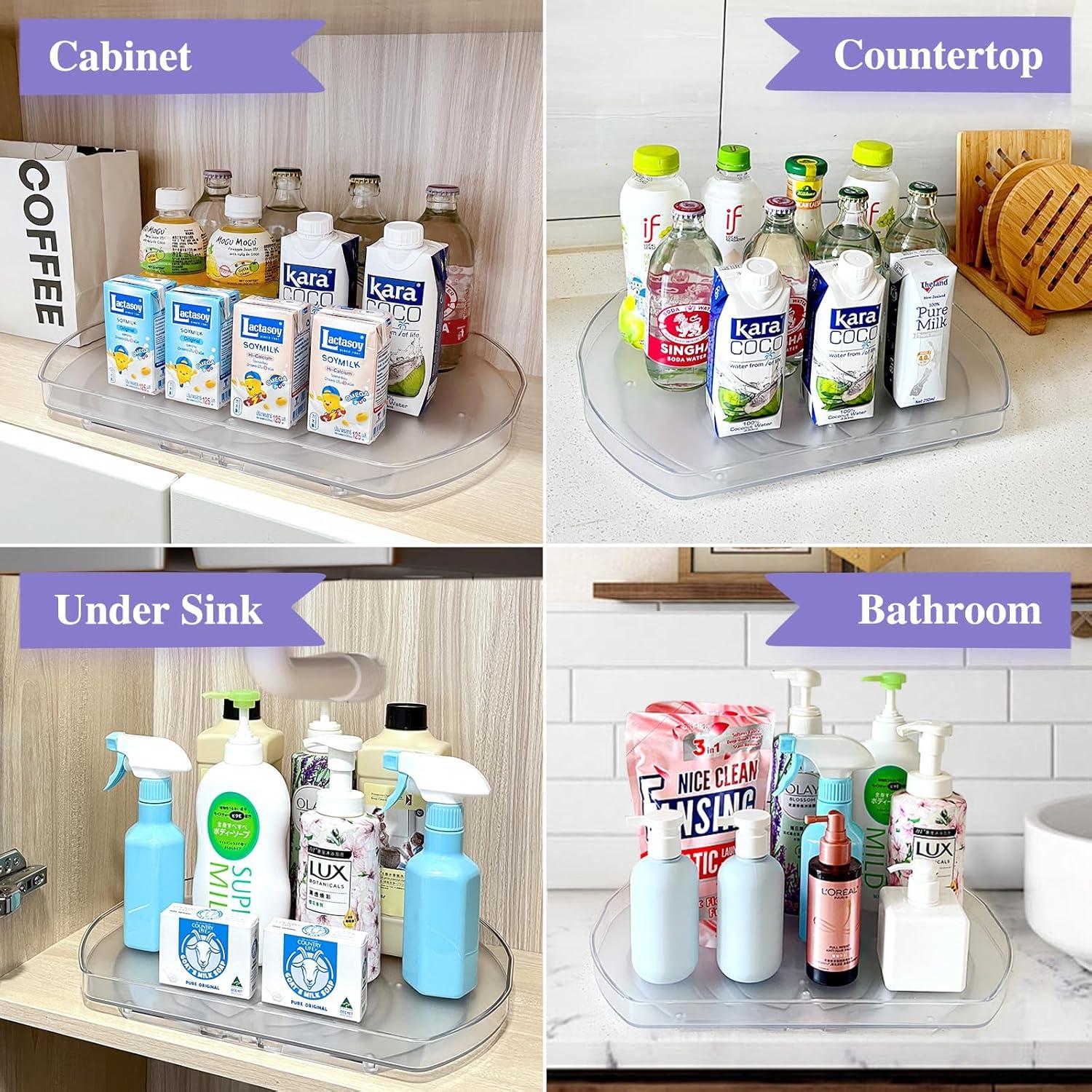 Organizador Giratorio 360° Lazy Susan Incostar 38.4x29 cm - 4 Paquete