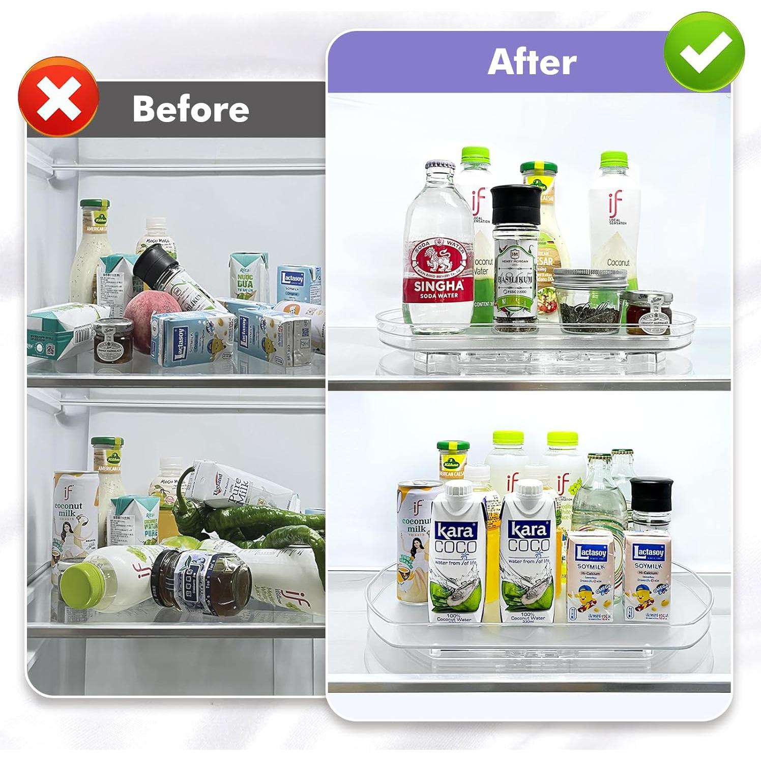 Organizador Giratorio 360° Lazy Susan Incostar 38.4x29 cm - 4 Paquete