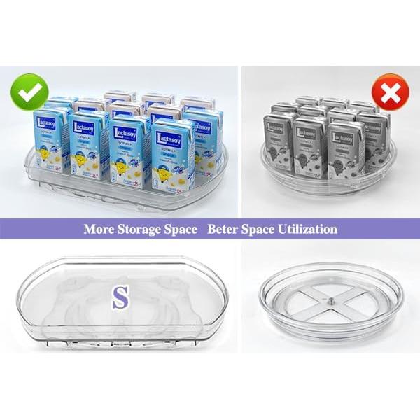 Organizador Giratorio 360° Lazy Susan Incostar 38.4x29 cm - 4 Paquete