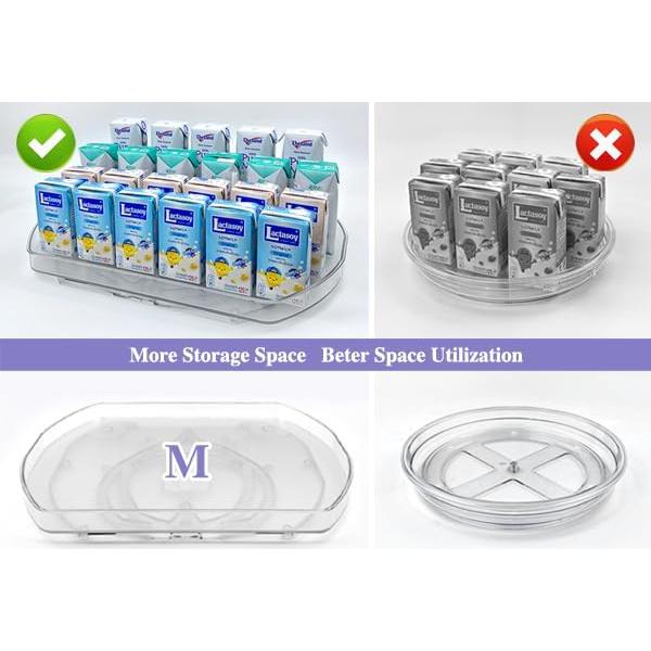 Organizador Giratorio 360° Lazy Susan Incostar 38.4x29 cm - 4 Paquete