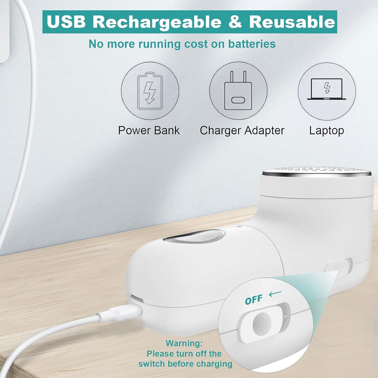 Raspador de Tela Eléctrico Garstor Lq228 Recargable USB Beige