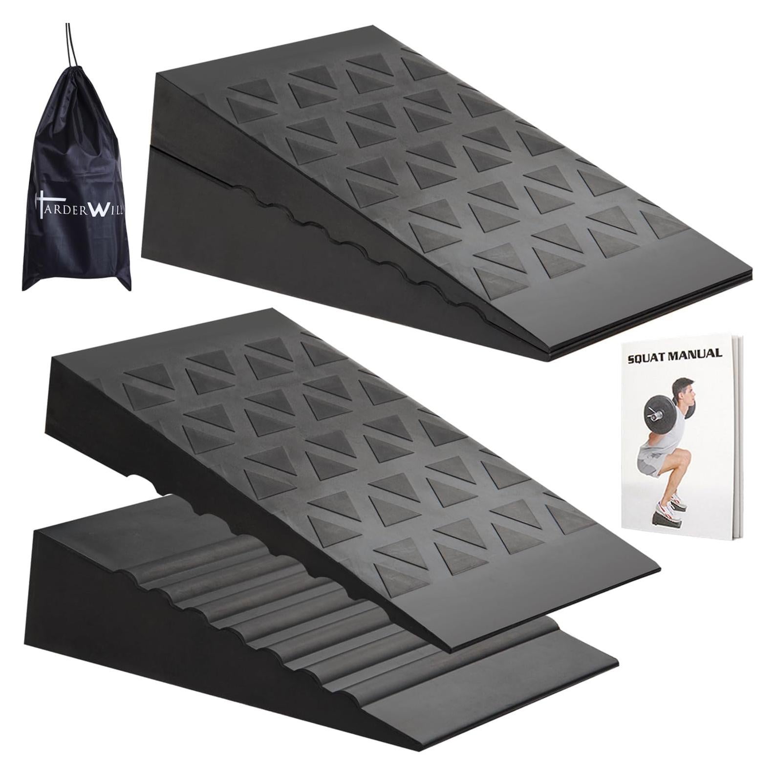 Cuña de Sentadilla Ajustable HarderWill - Goma Antideslizante