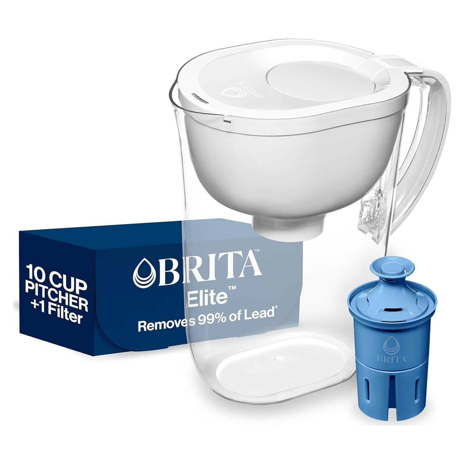 Jarra de Filtro Brita Everyday Elite 10 Tazas Blanca