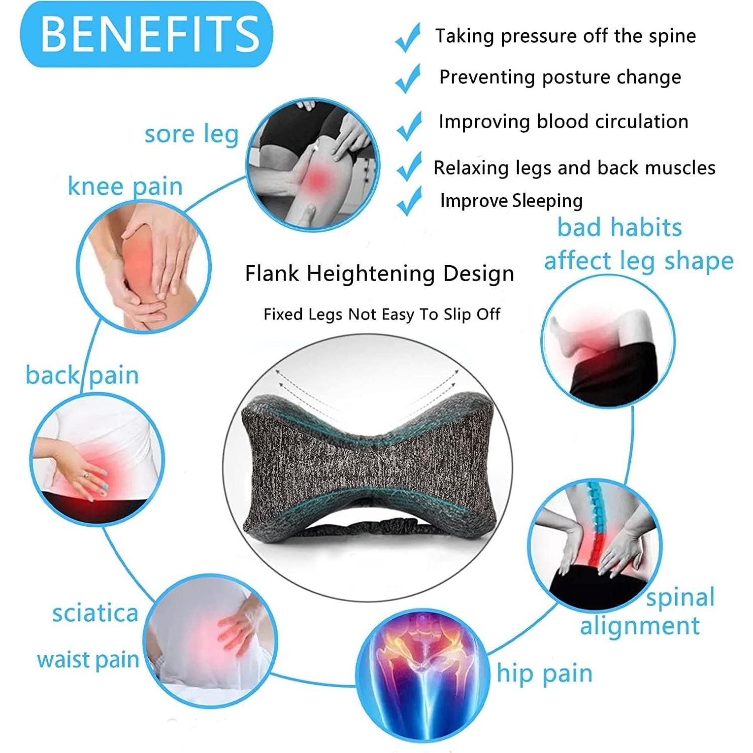 Almohada para Piernas Vertdens de Espuma Viscoelástica 25x22cm