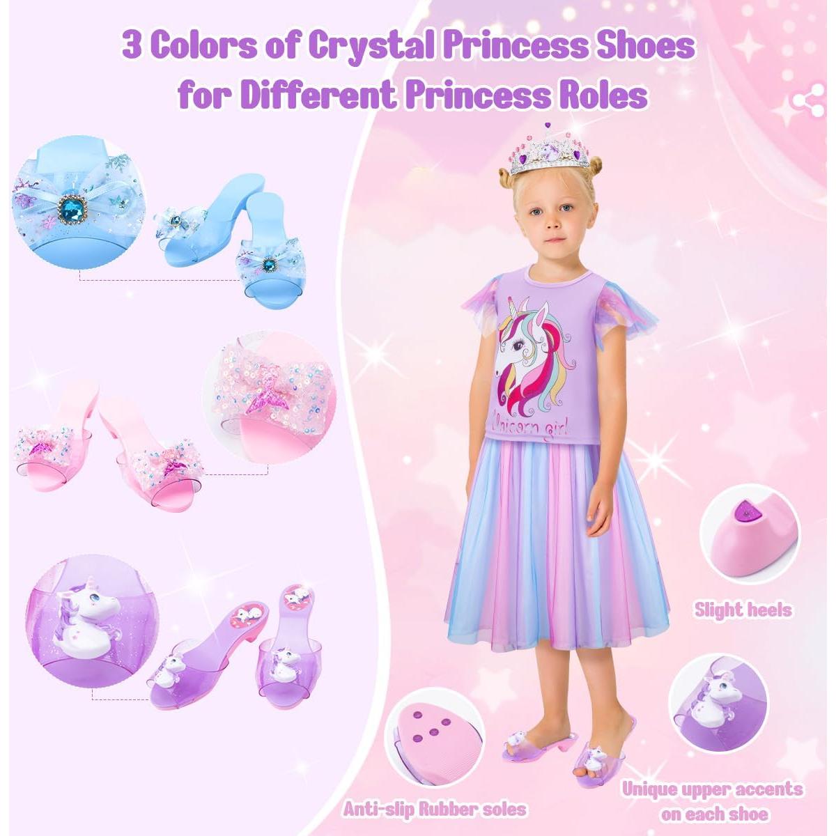 Disfraz de Princesa Meland para Niñas 3-6 Años con Zapatos