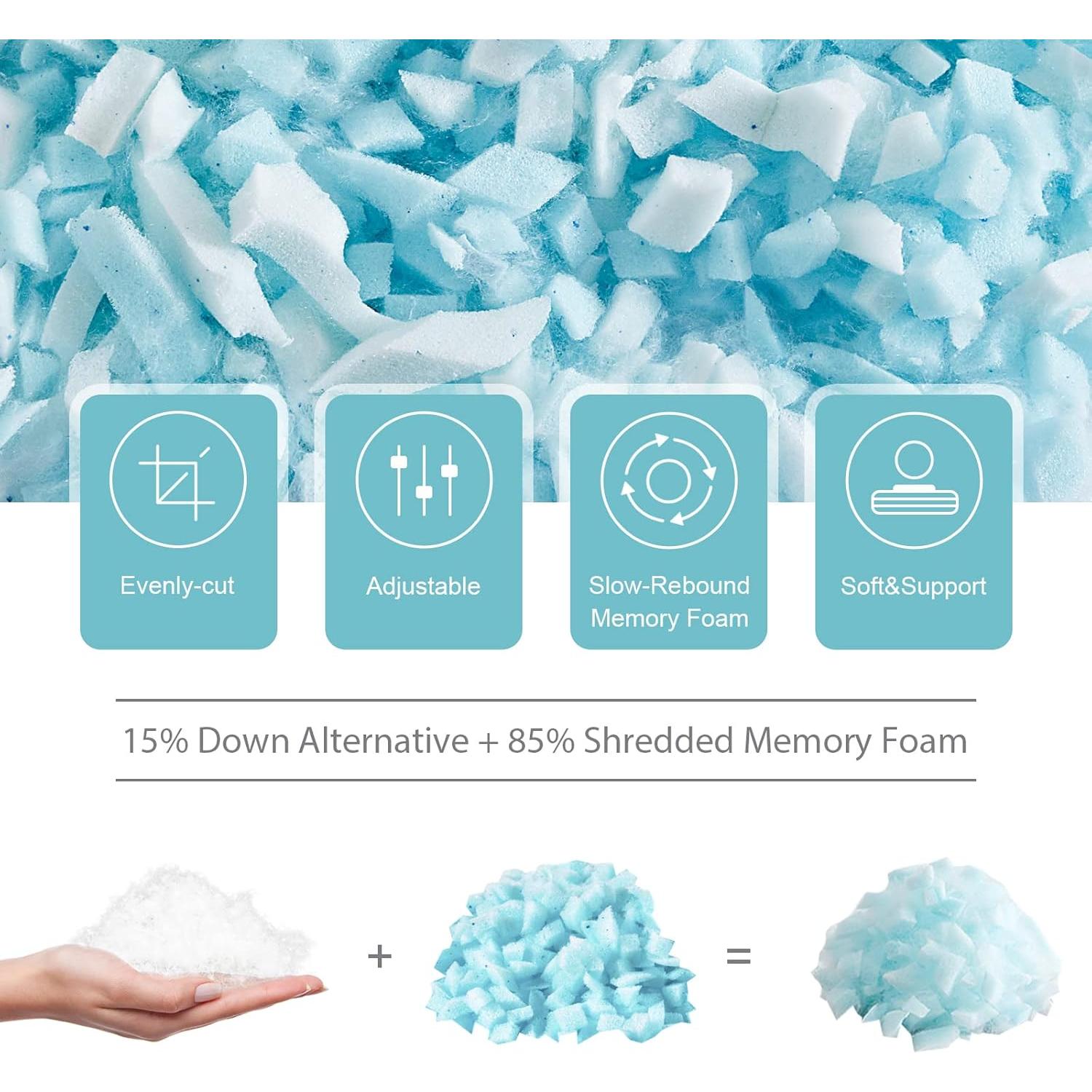 Almohada King Size Meoflaw con Enfriamiento y Espuma de Memoria